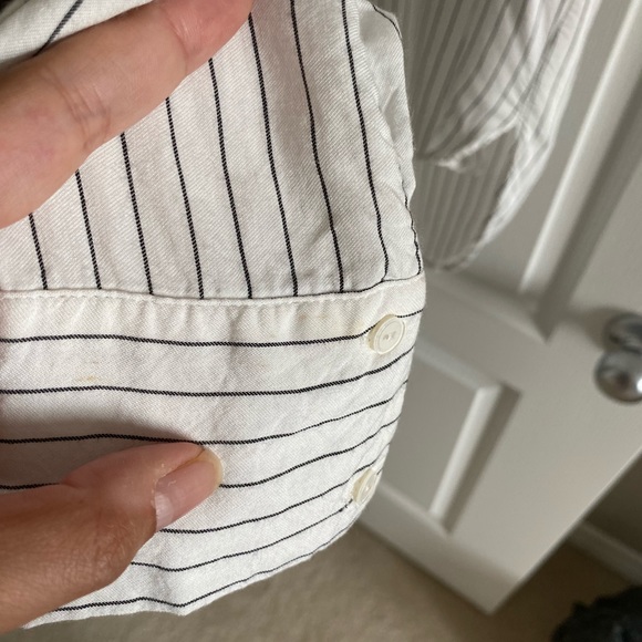 H&M Striped Tunic Button Up Blouse - Picture 10 of 10